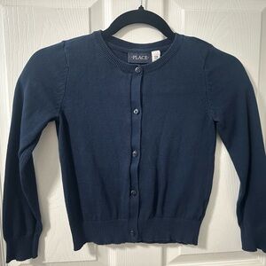 Girls The Children's Place Navy Blue Kids Cardigan